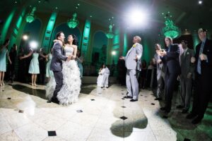 dancing guests at the wedding