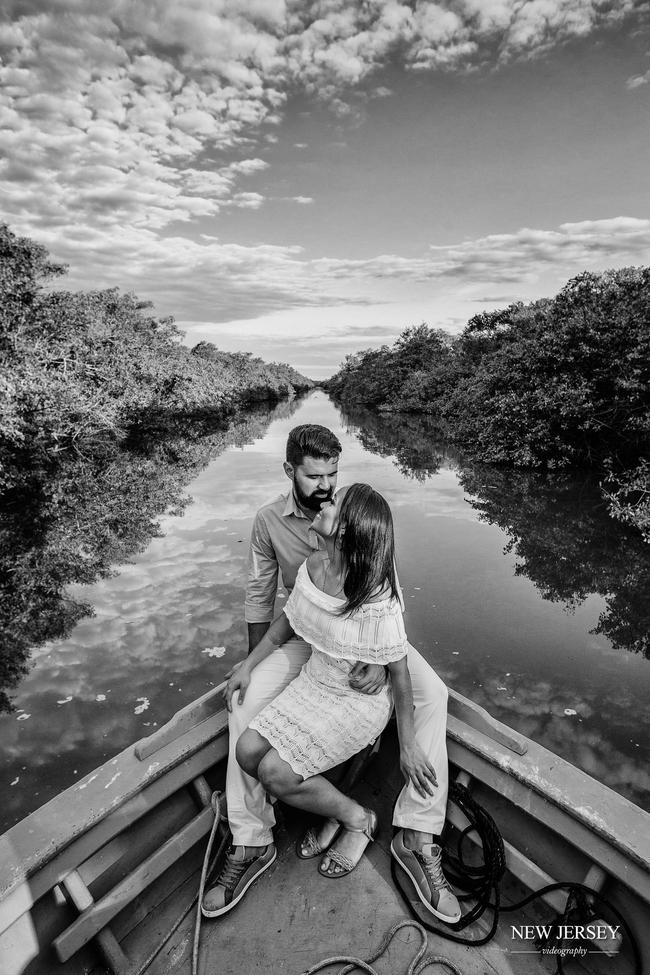 Gliding along a river