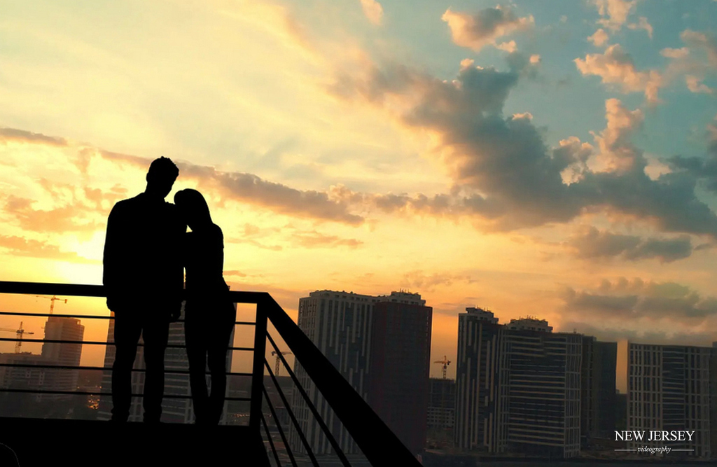 Overlooking a tall building