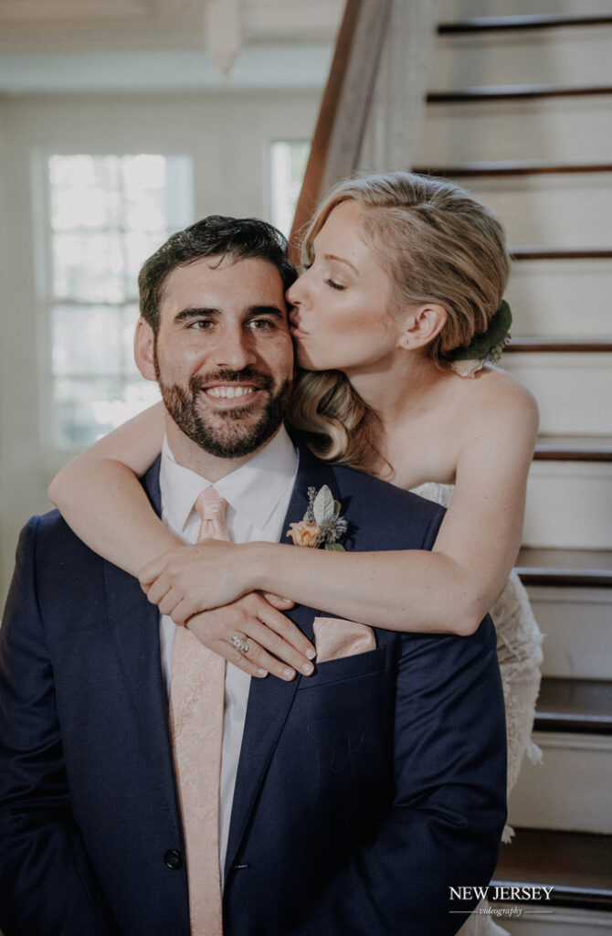 A kiss on the temple