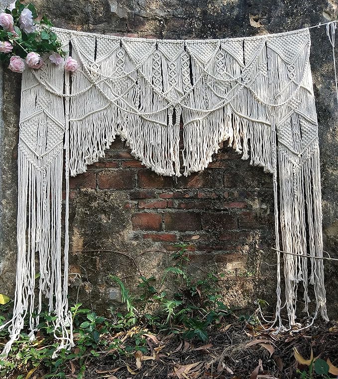Macramé curtain