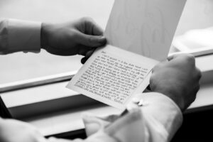 bride and groom at Oyster Point Hotel, Red Bank Black and White